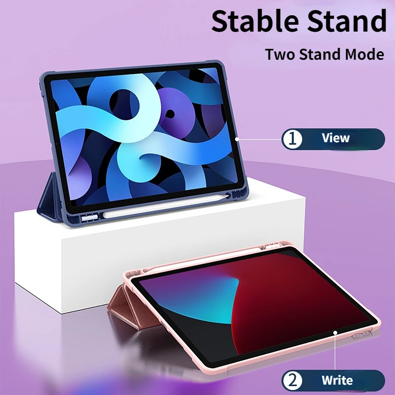 Case for iPad new Air 1 Air 2 A1474 2025 A1475 A1566 A1567 Smart Cover with Pencil Holder iPad 9.7 5th 6th Gen 2017 2018 Funda coque capa