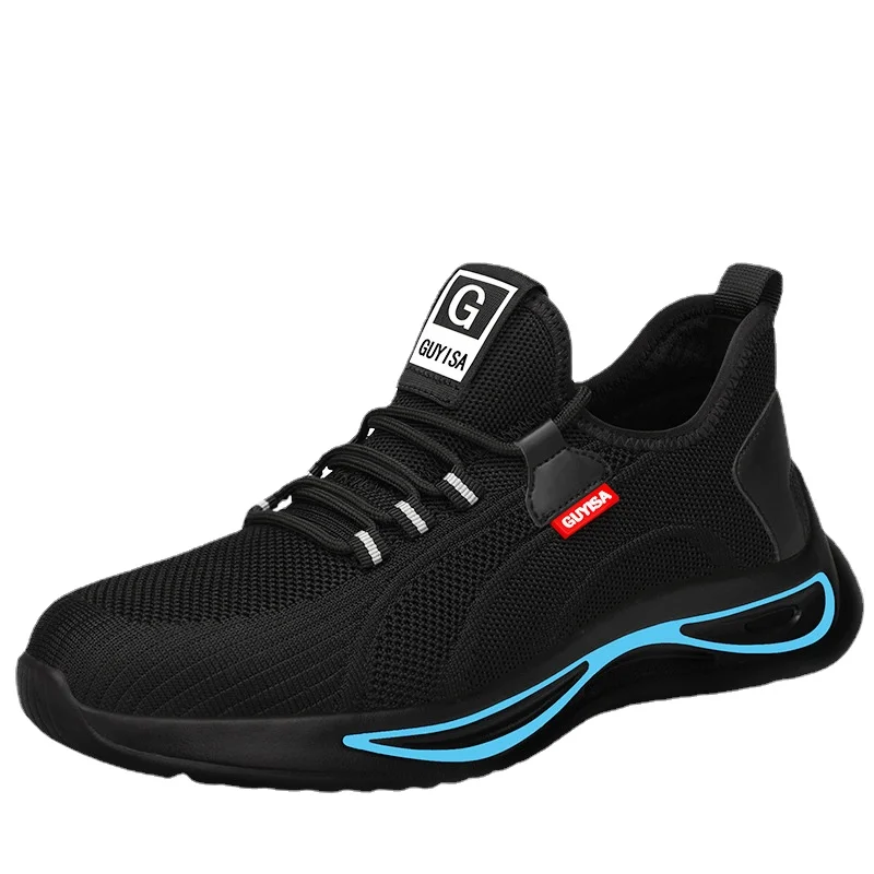 new Men Work Safety Shoes Anti-puncture Working Sneakers Male Indestructible Work 2025 Shoes Men Boots Lightweight Breathable Sneakers
