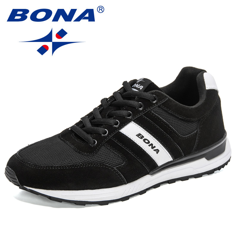 2022 BONA New Designers Running Men Comfortable Sneakers Athletic Breathable Footwear Man New atillas Walking Jogging Shoes b1fa