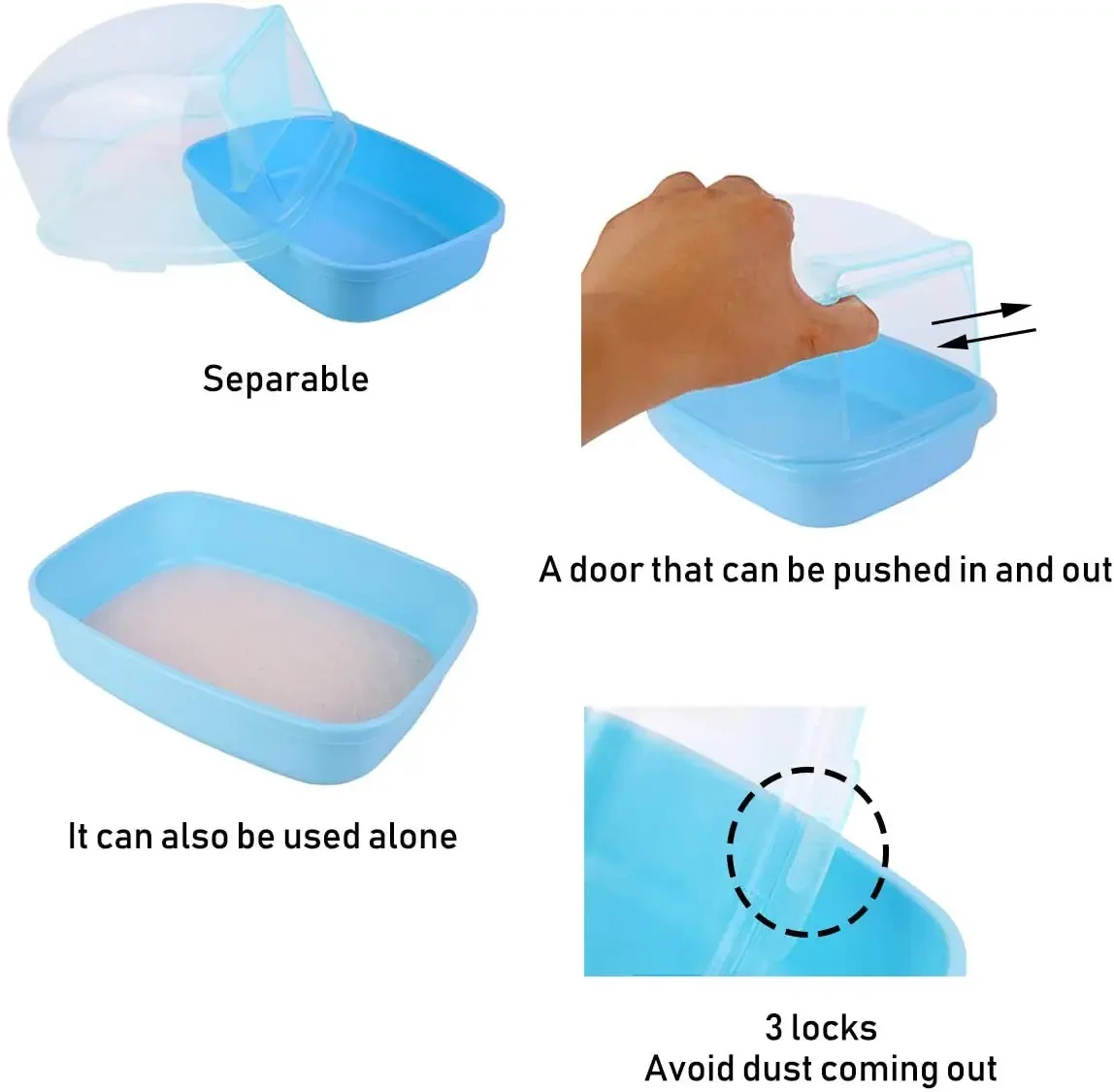 Chinchilla Dry Bath Hedgehog Sand Room Sauna Toilet Shower Room Small Animal Bath House Degus Squirrel Dust Bath Pets Bathroom