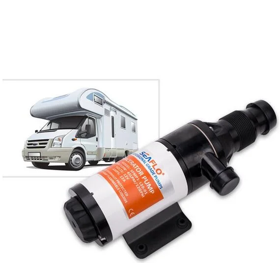 SEAFLO 12V SFMP1-120-01 12GPM Self Priming Macerator Pump for RV Boat Marine Trailer Toilet Sewer