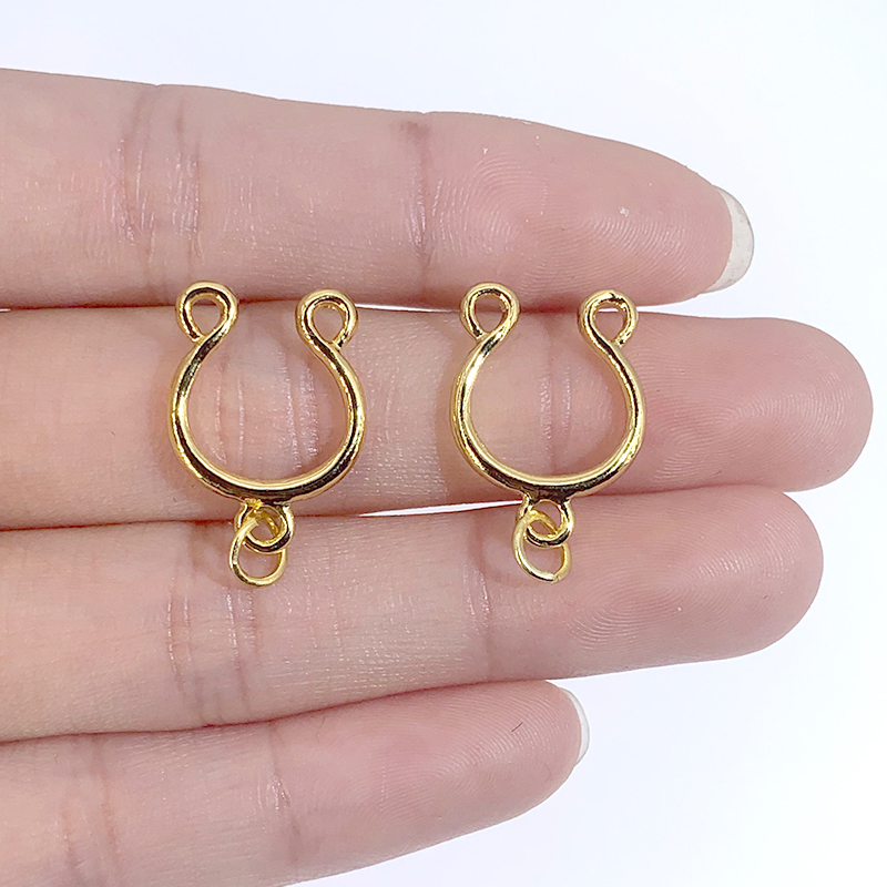 10Pcs Wholesales U Shape Fake DIY Nipple Shield Piercing No Piercing Fake Nipple Rings Sexy Women Body Jewelry Poercing