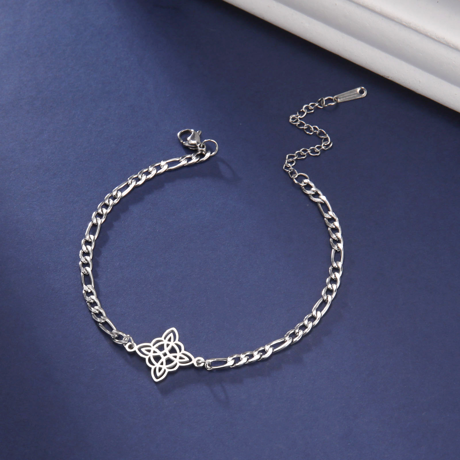 Witchcraft Celtic Knot Pendant Anklets Irish Witch Knot Foot Chain Summer Beach Shell Leg Bracelet For Women Girl Sandals Jewelr