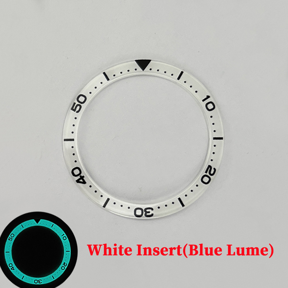 40.35mm Full Luminous Mineral Glass Watch Bezel Insert C3 BGW9 Lume Suitable For SBDC053 Watch Case Watch Parts