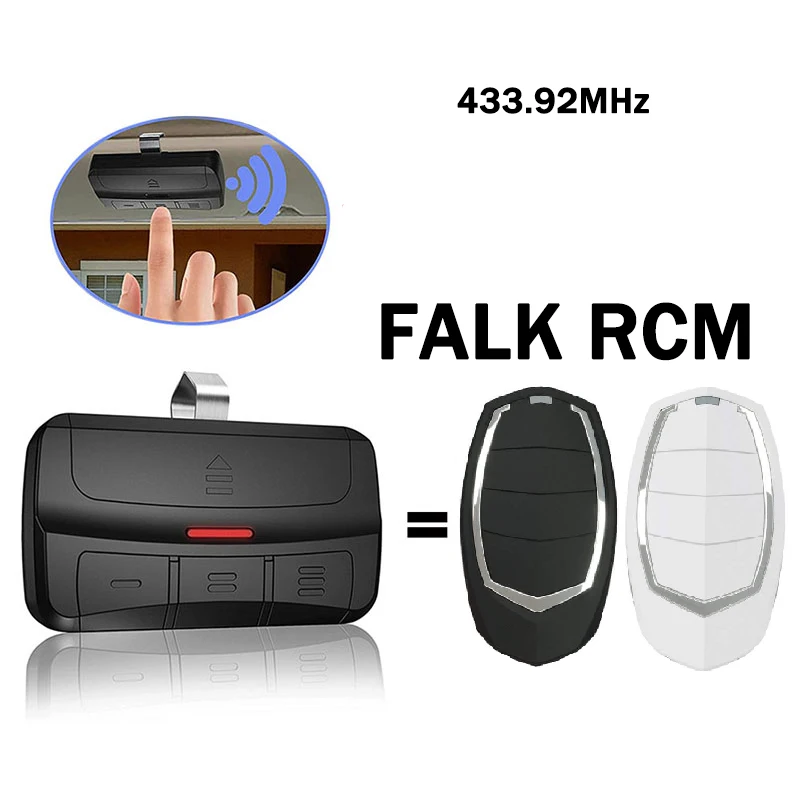 MOTORLINE FALK RCM Garage new Door Remote Control 433.92MHz Rolling 2025 Code Garage Door Opener MOTORLINE Remote Control