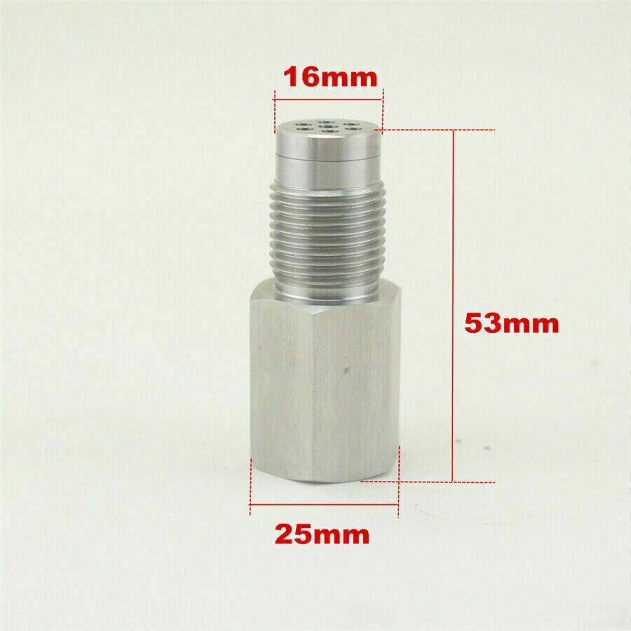Engine Light O2 Oxygen Sensor Spacer Adapter Bung Catalytic Converter Fix Check M18X1.5 58mm + mini cat