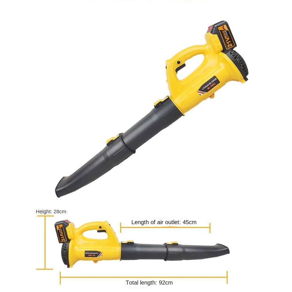 DC 21V 2000mAH 20000r/min Electric Snow Blower Leaf Blower Lithium Rechargeable High-power Industrial Blower Garden Leaf Blower