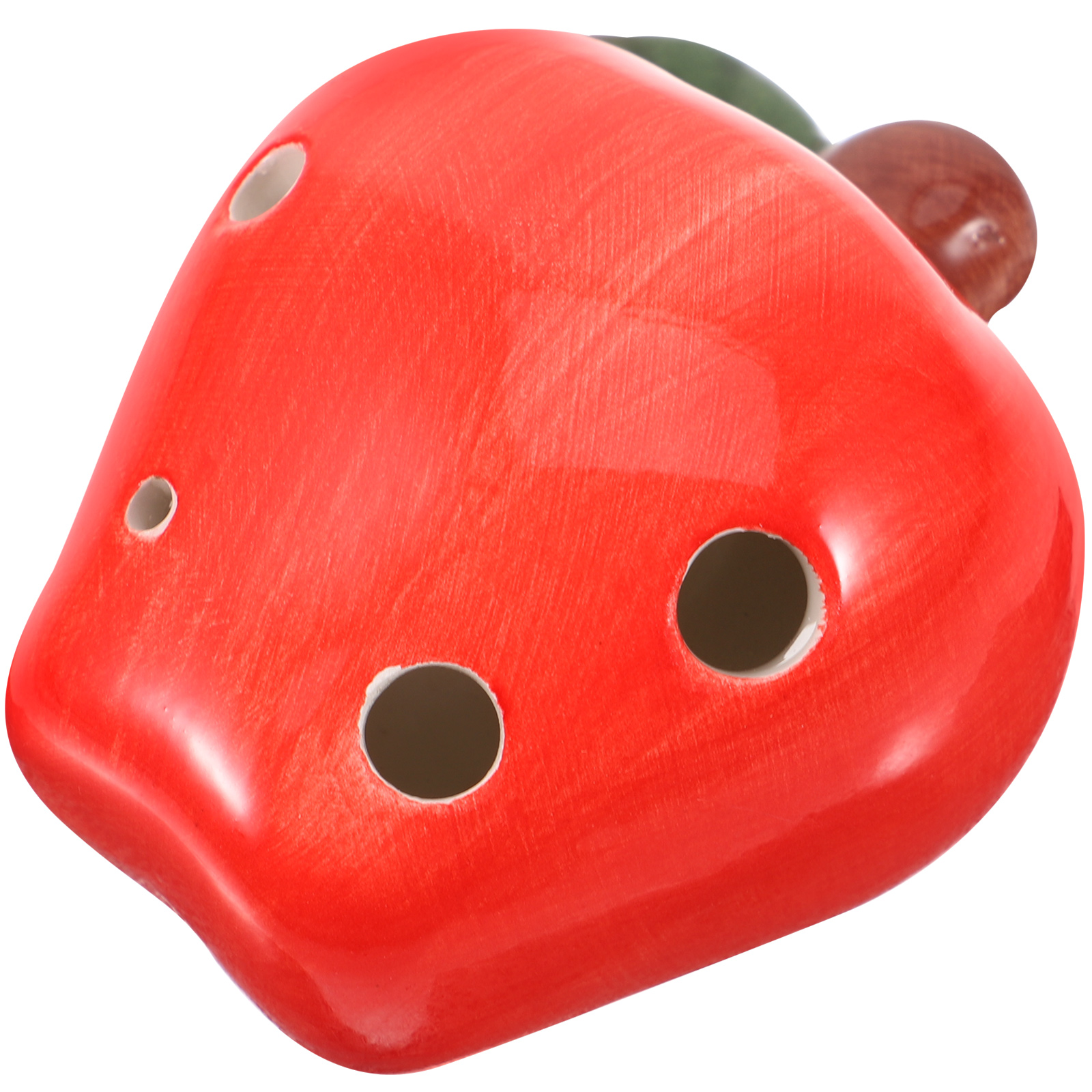 Necklace Ocarina Small Music Instrument for Adult Flute Ceramic Red Children Kids Student