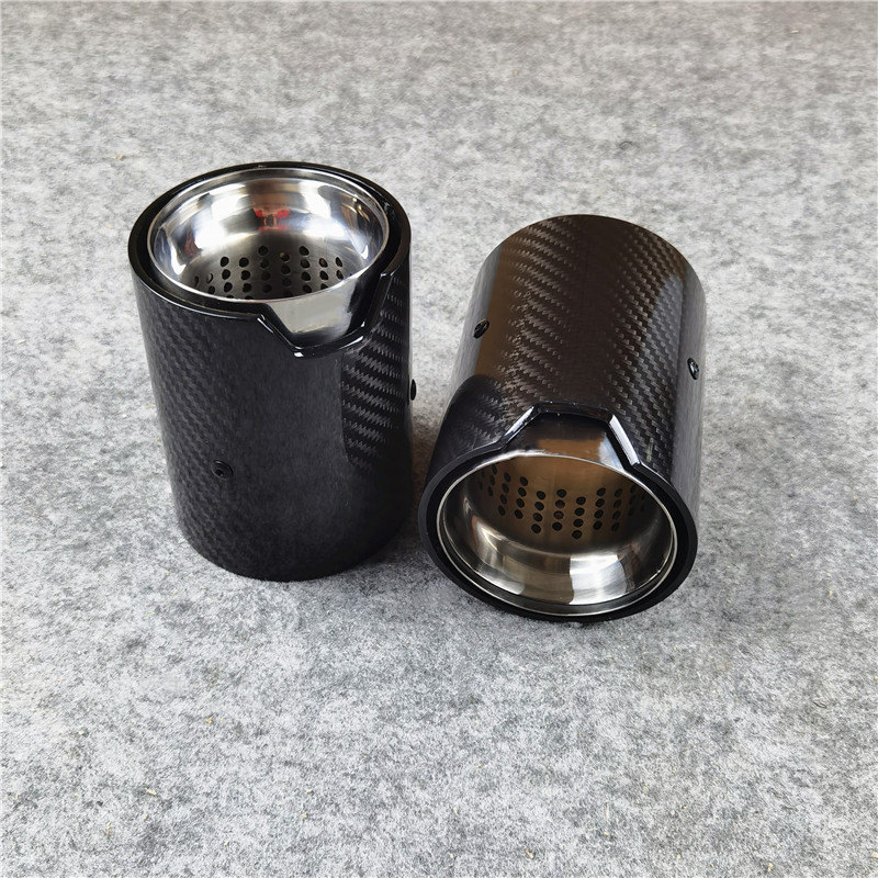 1 Pc Exhaust Pipe For M2 M3 M4 F80 F82 F83 F87 M135i M140i M235i M240i M335i M340i Black/Silver/Blue Tails Muffler Tip Nozzles