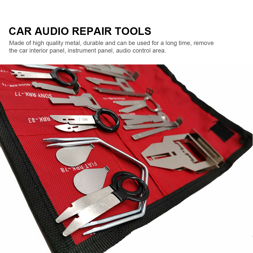 38Pcs Car Speaker Disassembly Tool Set Car Audio Release Keys Extractor Automobile Stereo CD Player Radio Removal Repair Tool