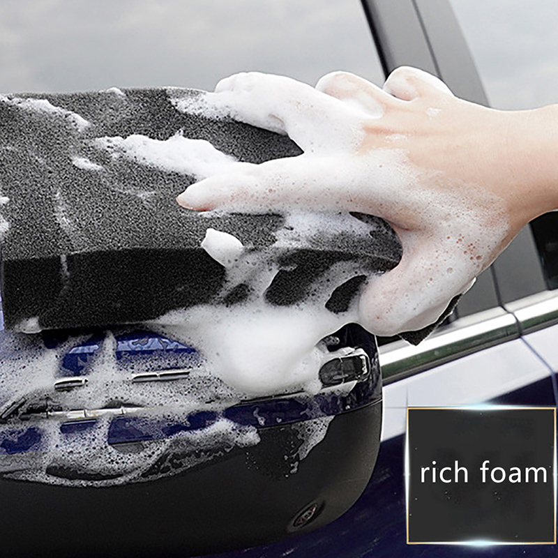 Car-Washing Sponge Black Car Wash Sponge Glass Washing Cleaner Foam Produce Automobile Clean Tool Sponge Durable