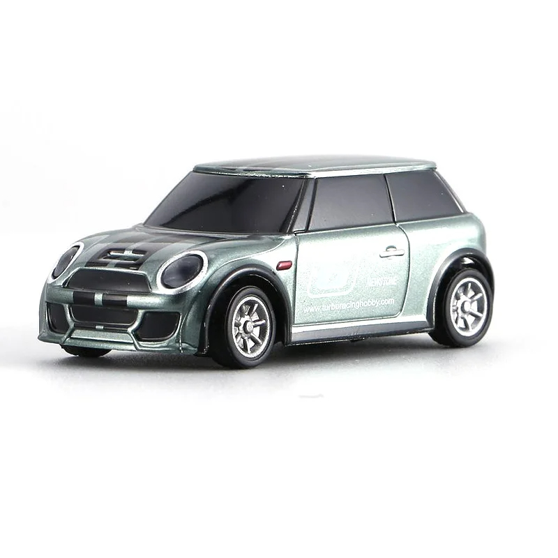 Turbo 1:76 Racing RC Car Mini Race Car with 2.4GHz 91803G-VT 3CH Transmitter Racing Experience New Patent Car for Kids Toys