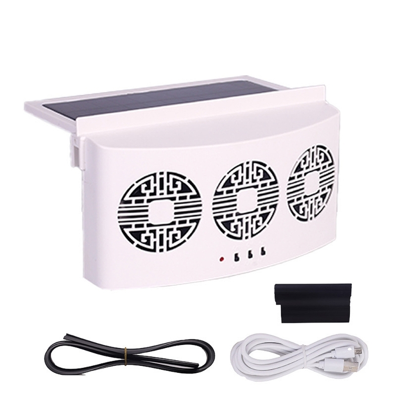 Car Window Solar Ventilator USB Charging Solar Powered Fan Universal Car Cooler Exhaust Fan Auto Air Vent Cooling System