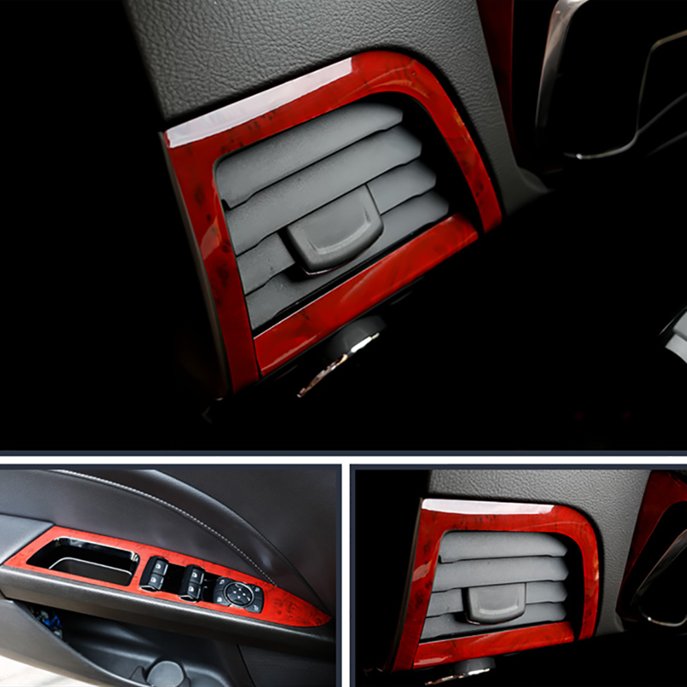 50*200cm Wood Textured Grain Vinyl Wrap Decals Adhesive Glossy Wood Grain PVC Vinyl Film Car Interior Stickers Auto Accessories