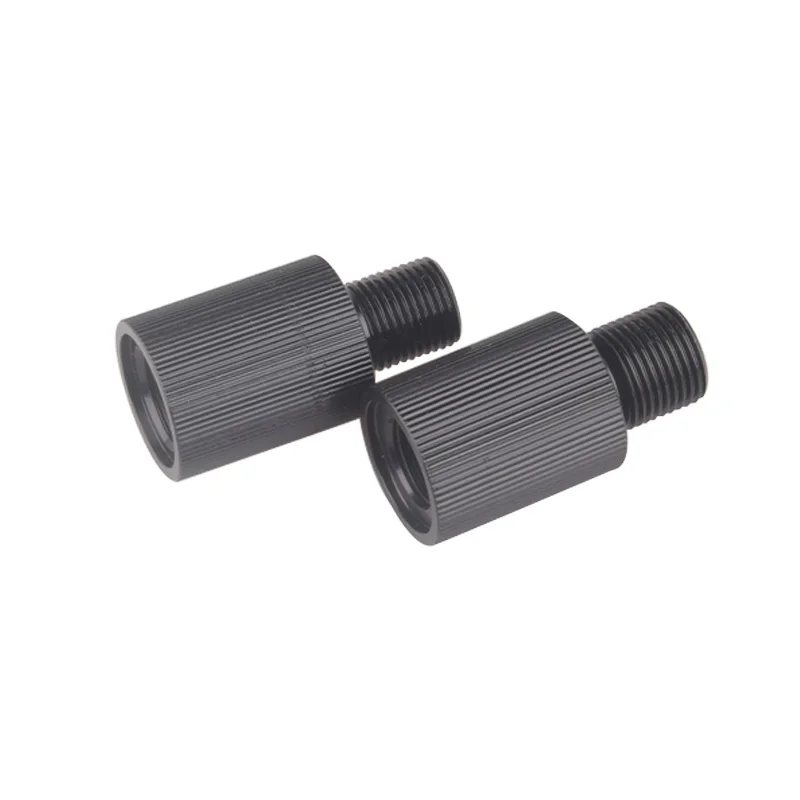 Black Aluminum Male M18*1.5 Dump To 5/8 "-18UNF Female Gas Fitting Adapter Threaded Fittings Connector Parts Air Accessories