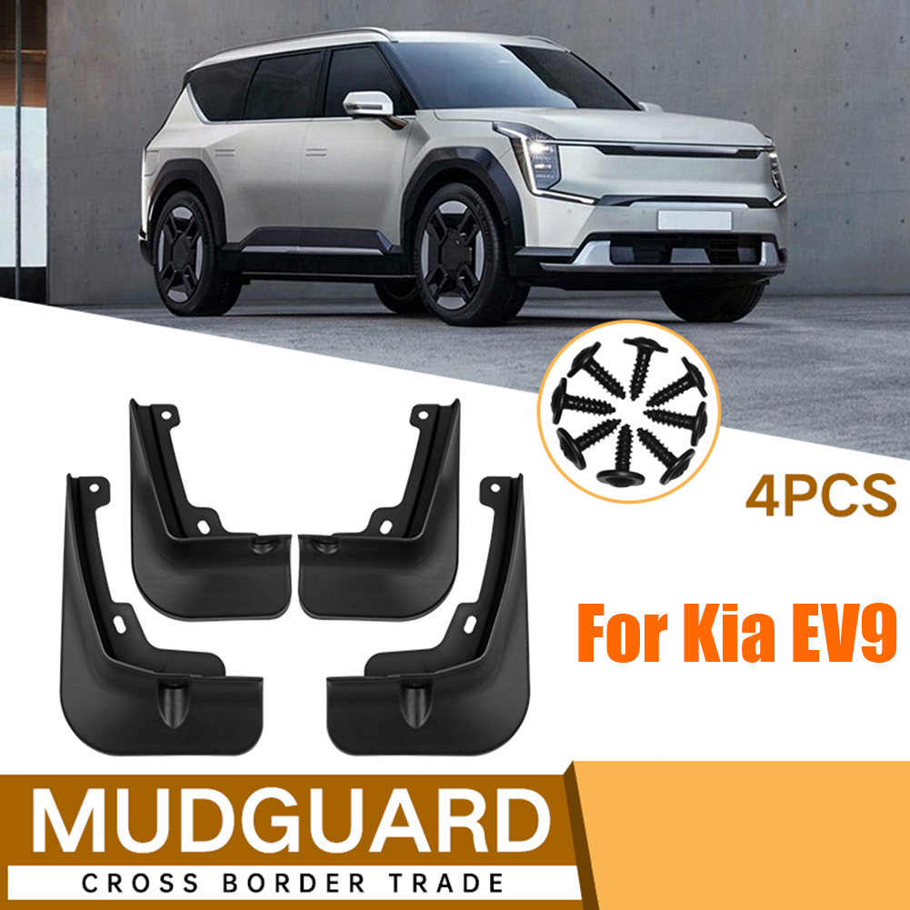 4Pcs/set For KIA EV9 Mudguards Mud Flaps Splash Guards Front Rear Wheels Fender Car Replacment Accessories For Vehicles