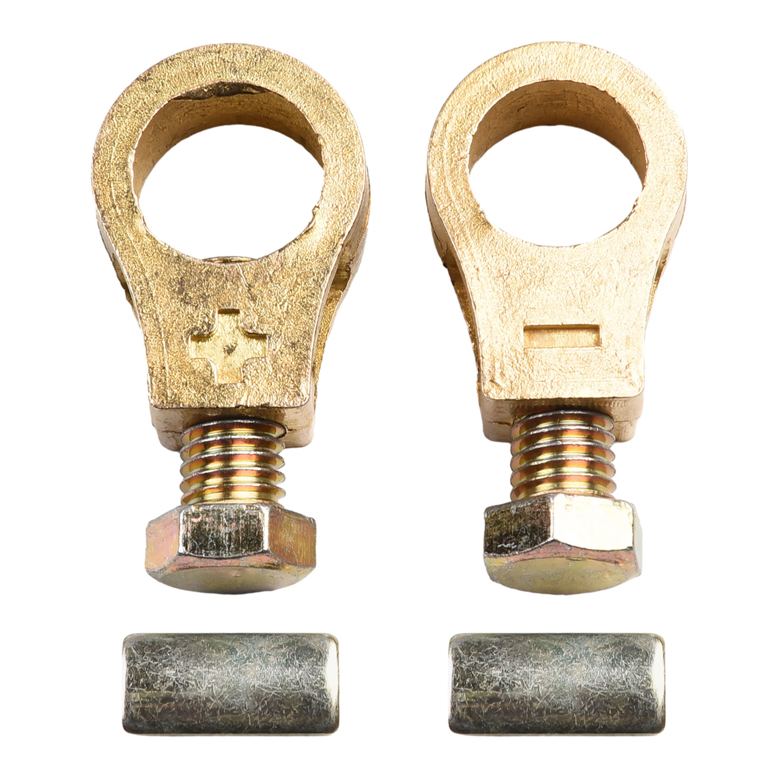 Clips Copper Car Battery Terminal Wire Cable Clamp Top Post Terminal Positive Negative For Car Charging Starting Systems Parts