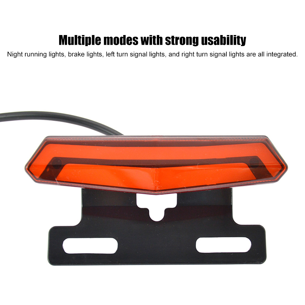 3 In1 Electrical Motorbike Tail Light Led 36V 48V Ebike Rear light Electric Scooter Rear Light Brake Light and Turn Signal Light