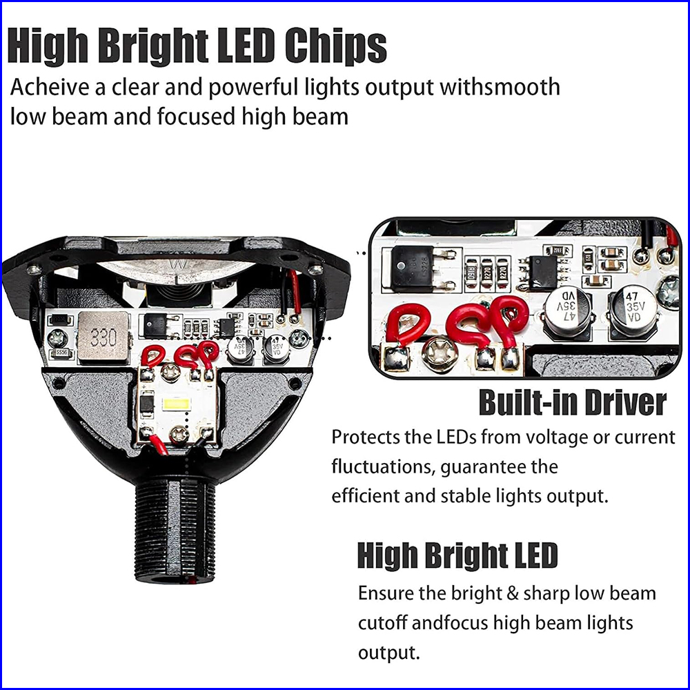 90W 2 PCS 3.0 Inch Blue Bi LED Projector Lens Universal Headlight Retrofit For H1 H4 H7 H11 Auto Light Headlamp Car Accessory