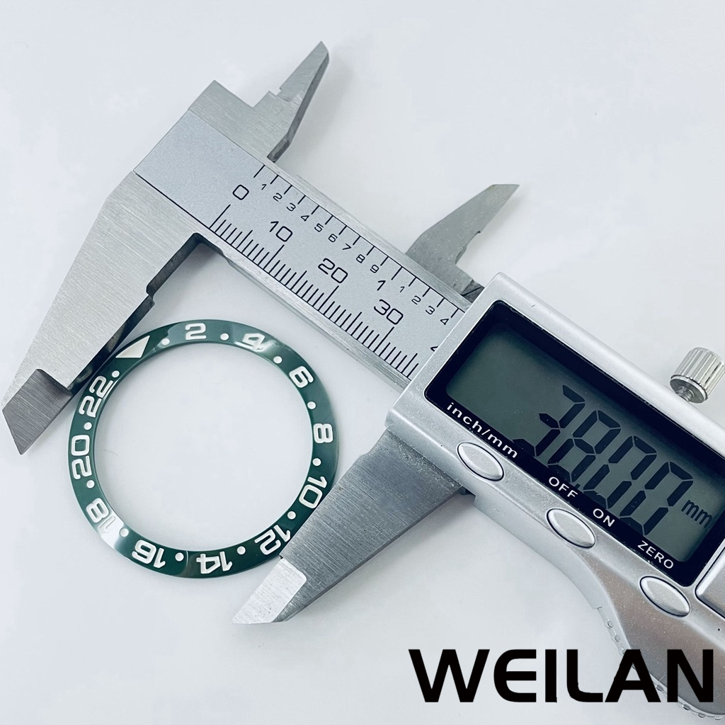 38mm Ceramic Bezel GMT Diver Style 40mm Case Inlay Bezel Replacement Diving Inlay Accessories