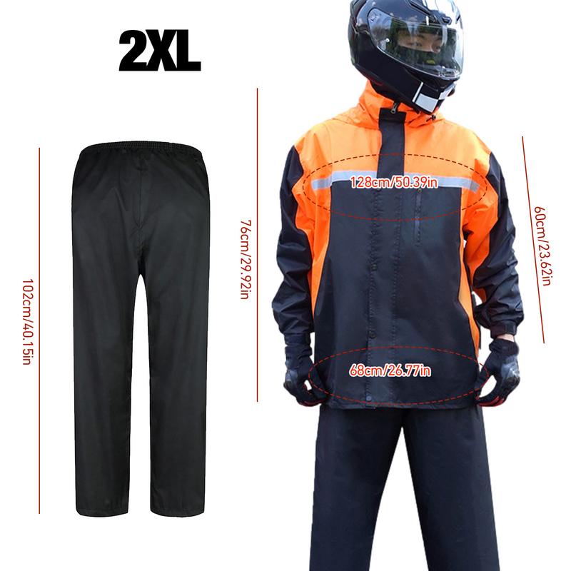 Motorcycle Rain Jacket For Men Reflective Motorcycle Rain Coat Lightweight Men's Trench Rain Coats For Women Men For