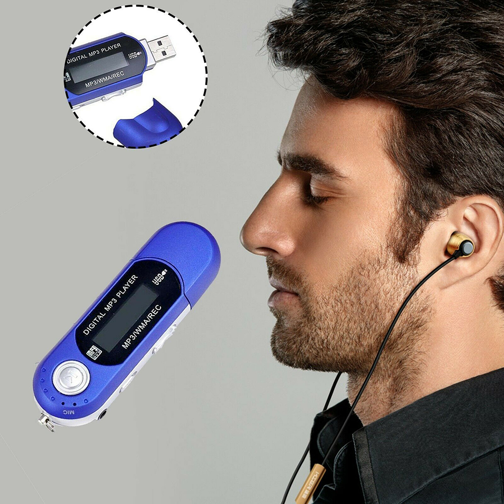 Portable and Compact USB MP3 Player with 12 Inches Screen and 35mm Headphone Jack Support MP3 and WMA Music Format