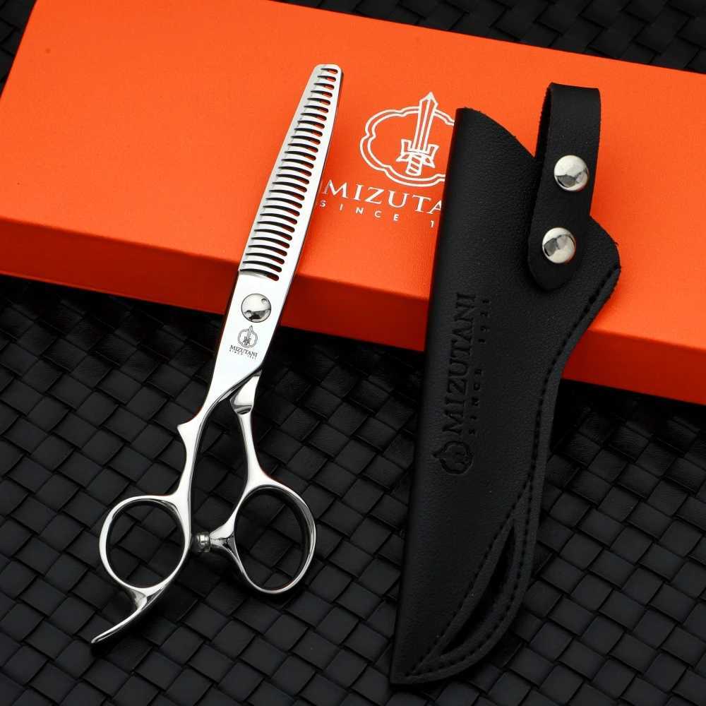 Hair Scissors Mizutani Left Hand Professional Barber Left Hand Tool 440C 6-6.5-6.8 inch Thin Razor Q240521