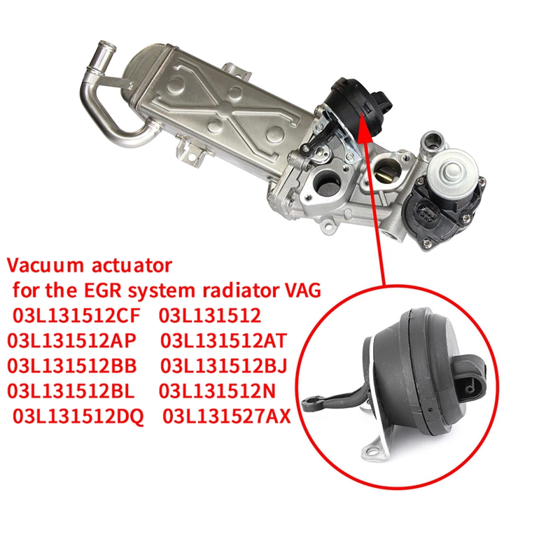 Vacuum Actuator EGR Valve Ball Rdiator VAG 1.6TDI, 2.0TDI 03L131512CF For A3 Q3 VW Beetle Golf Jetta Skoda Seat