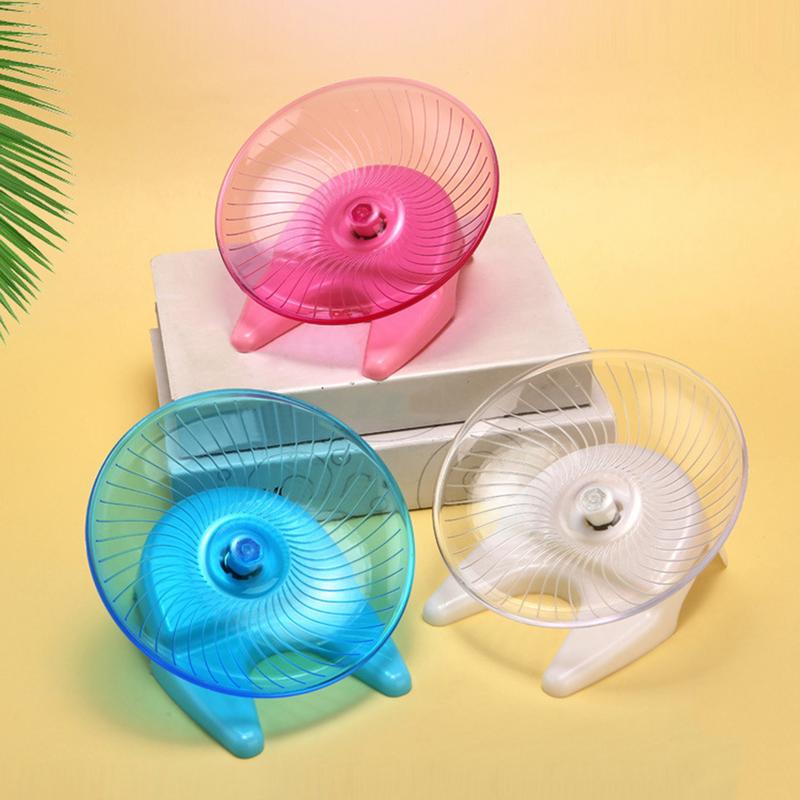 Silent Hamster Wheel Ultra-Quiet Clear Exercising Wheel For Hamsters Animal Habitat Decor For Hamsters Honey Bunny Fat-Tailed