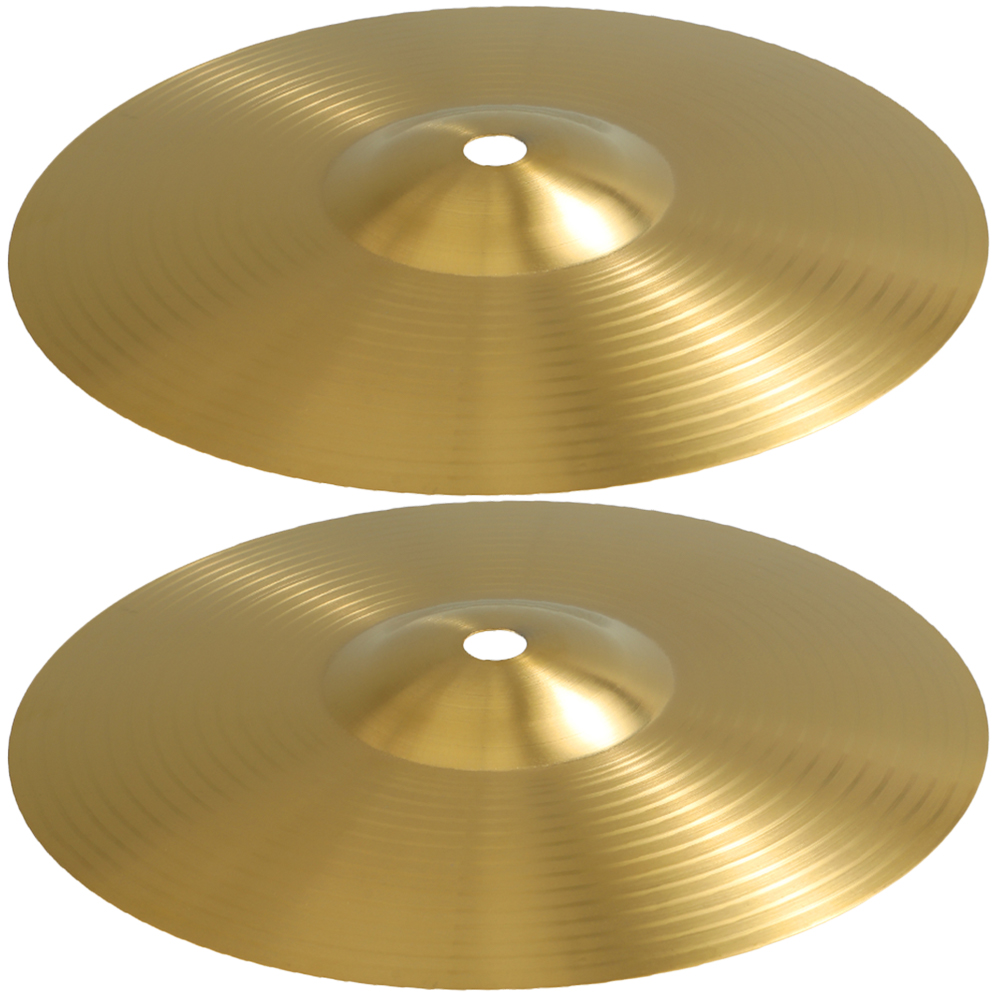 Drum Cymbals 2 Pcs Accessories Splash Crash Electronic Ddmysmile Brass Musical Instrument Practice Metal ddmysmile For Drums Smile