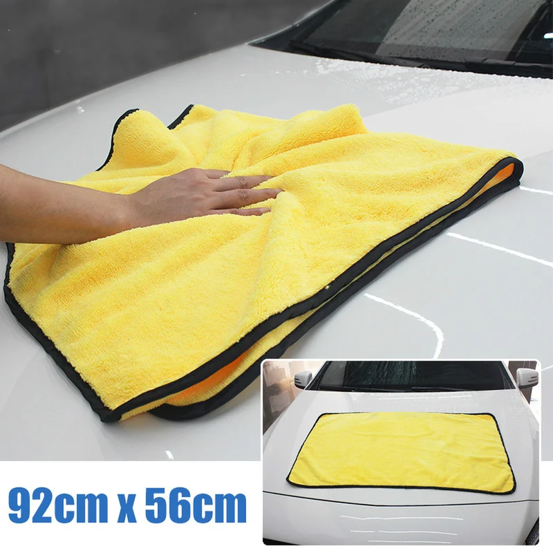 90x60CM Thick Plush Microfiber Towel Car Wash Accessories Super Absorbent Car Cleaning Detailing Cloth Auto Care Drying Towels