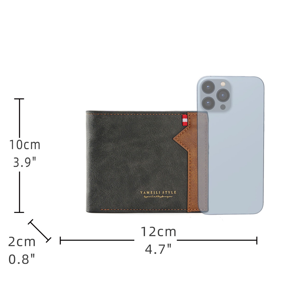 New Men's Wallet Men's Short Multi Card Fashionable Casual Wallet Men's Youth Thin Open Horizontal Soft Leather Wallet