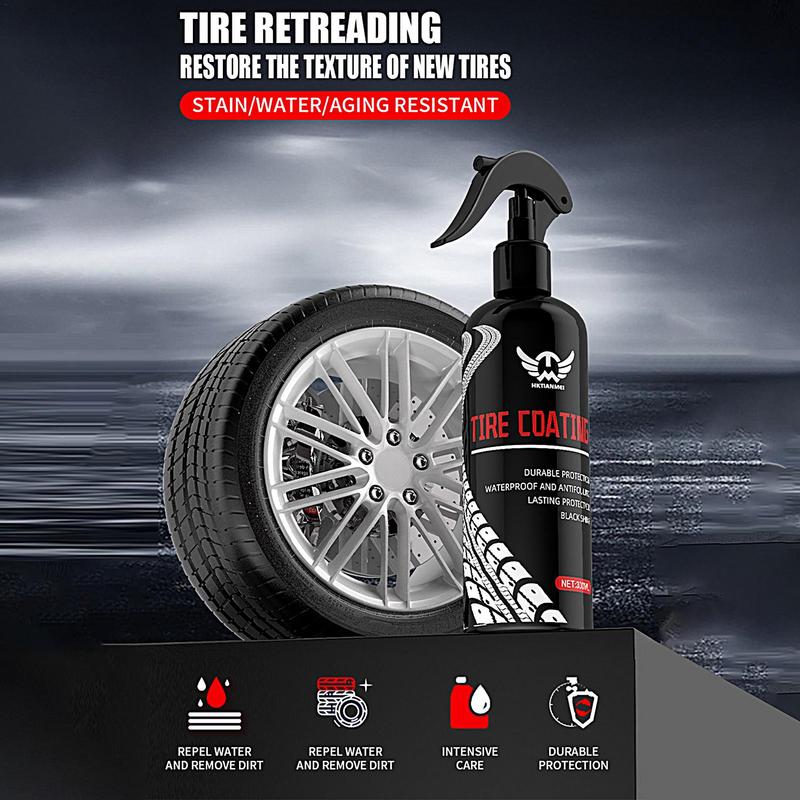 Tire Coating Shine Permanent Multipurpose Car Tire Wheel Polishing Blackening Agent Auto Tire Refurbishing Coating Agent