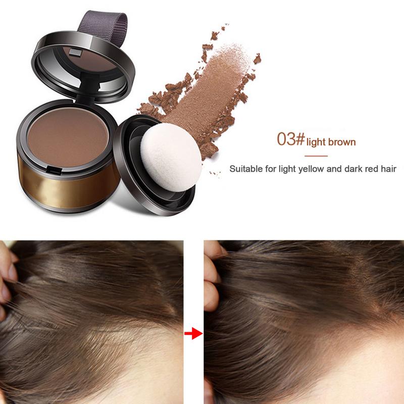 Hair Fluffy Powder Hairline Repair Filling Powder Instantly Black Brown Root Cover Hair Concealer Hair Root Concealer black brow