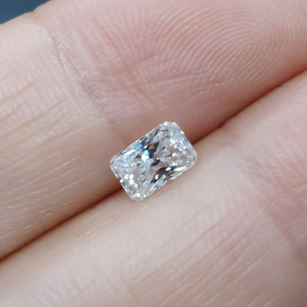 4mm*6mm Radiant Cut Moissanite Loose Germstone VVS Grade D Color Moiisanite for Jewelry DIY