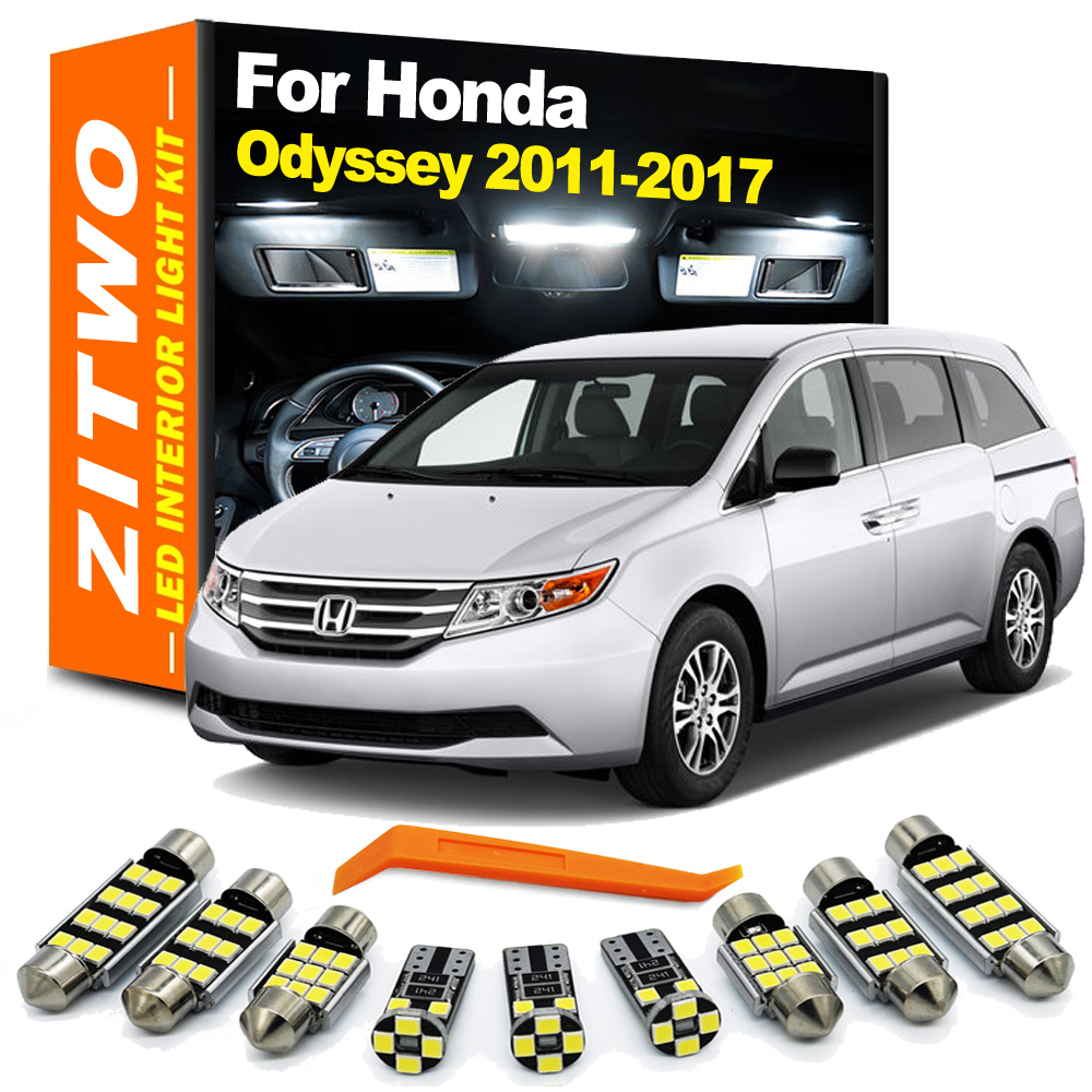 ZITWO 16Pcs Car LED Bulb Interior Indoor Light Kit For Honda 2011 2012 2013 2014 2015 2016 2017 Dome Plate Trunk Lamp