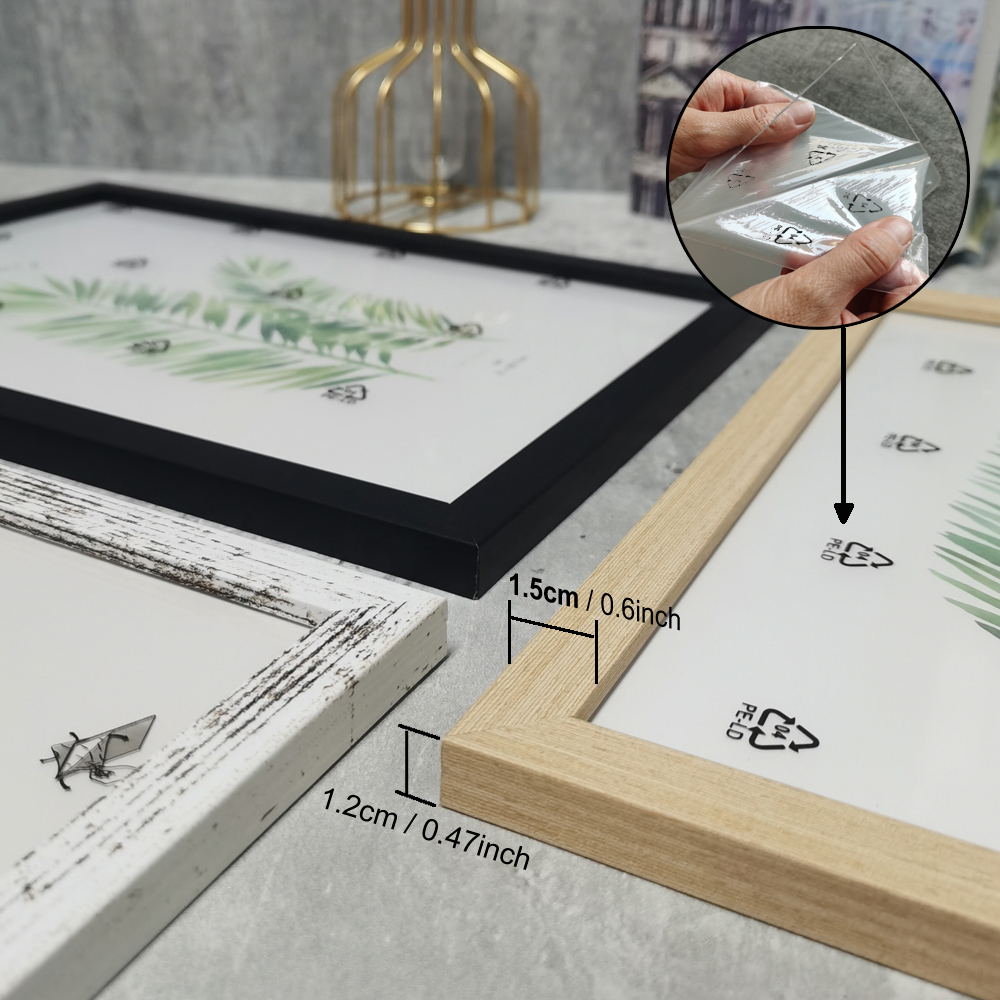 Wood Picture 10X15/15X20/20X25cm Living Decor A4 Honors Certificate Document Photo Frame for Wall Hanging Desktop H260306