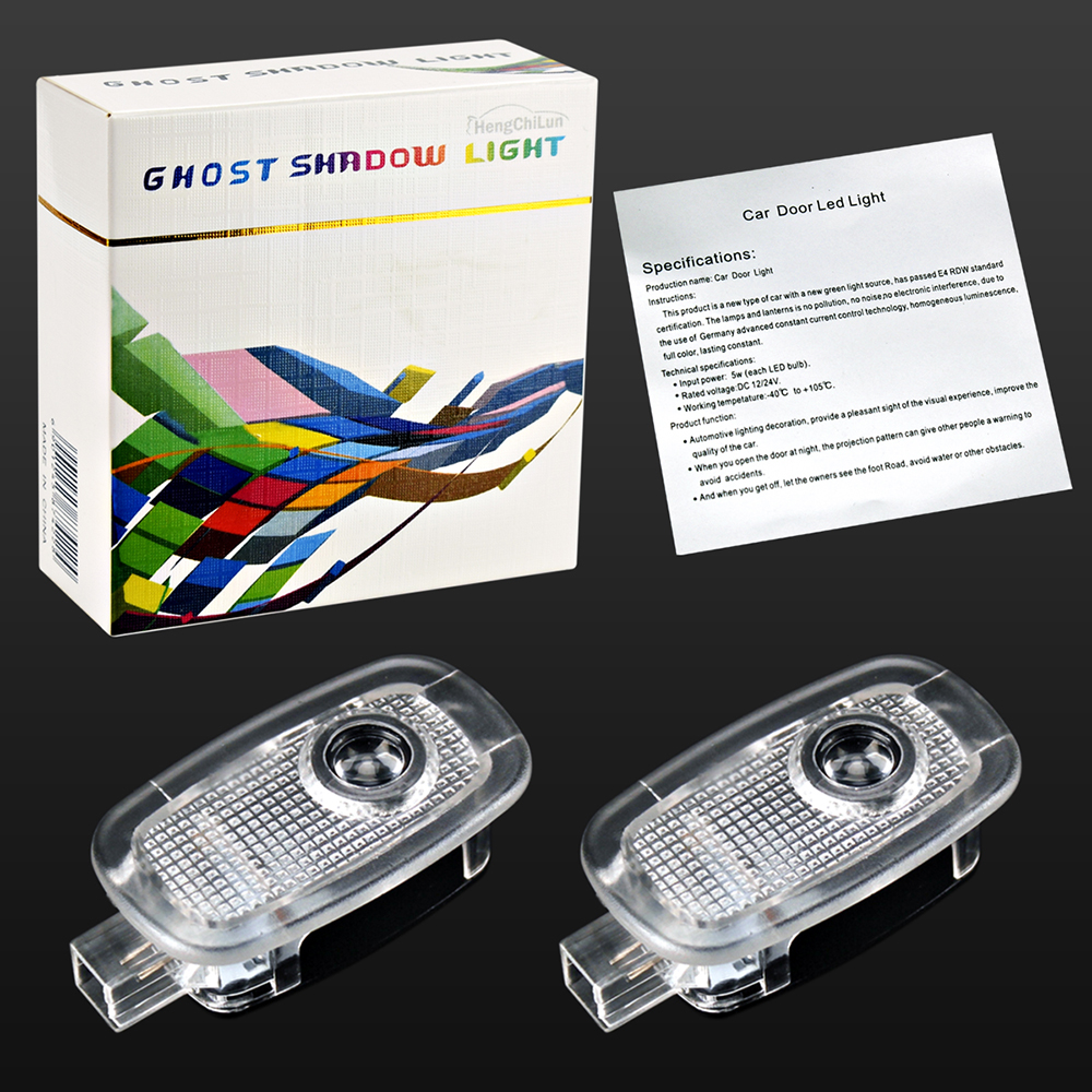 LED Door Logo Light 2pcs S Class Car Door Light For AMG Mercedes Benz W221 2006-13 W447 Mercedes Logo Courtesy Light