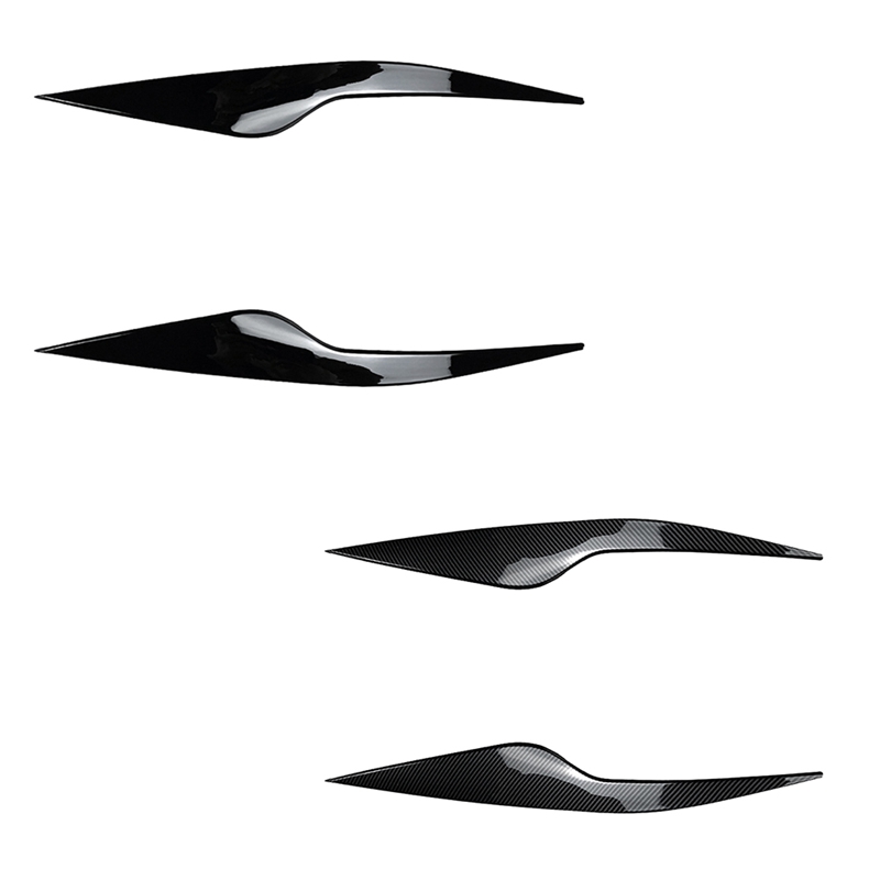 1Pair Headlight Eyebrows Trim Cover Accessories For Ford Focus MK2 C307 2008-2011 Head Light Lamp Eyelid Decorative Stickers A