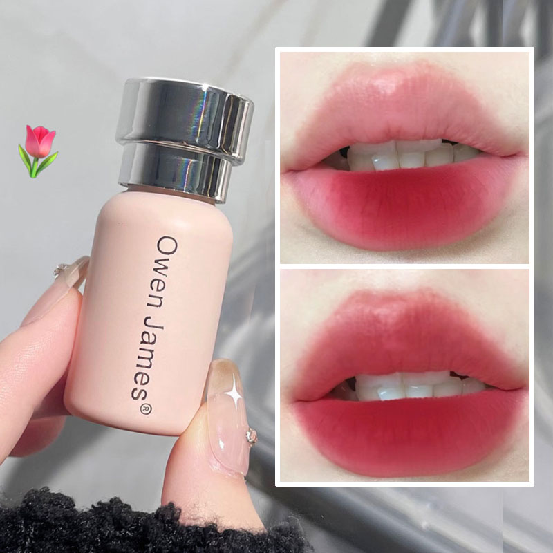 Waterproof Matte Velvet Lip Gloss Lip Mud Long-lasting Non-stick Cup Smooth Nude Red Lipstick Lip Tint Korean Makeup Cosmetics