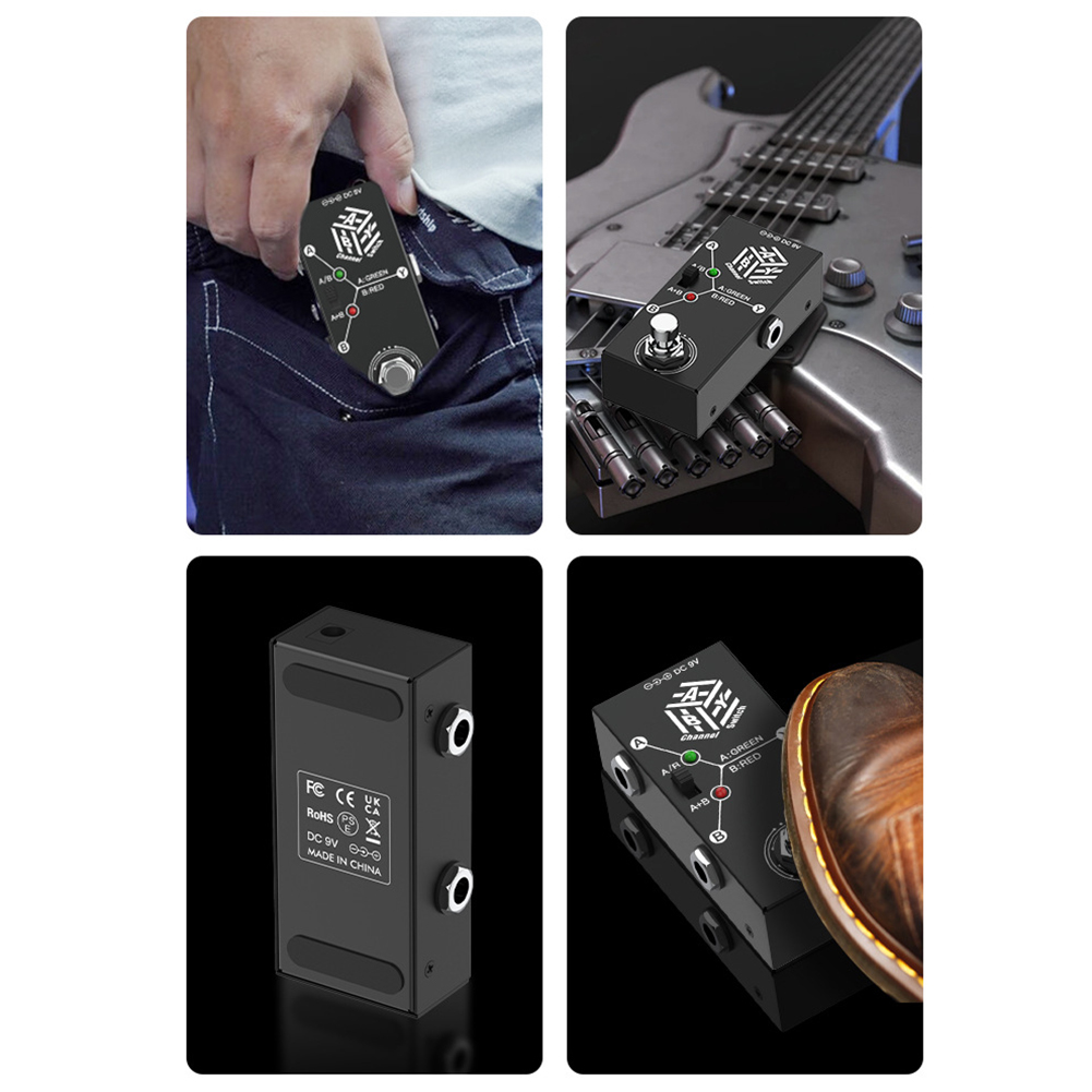 1pc ABY Guitar Effect Pedal Bidirectional Circuit Processor Bidirectional Circuit Selector For Electric Guitars Basses Parts