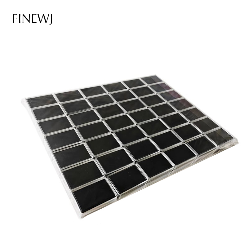 100Pcs Transparent Wholesale Gem Display Plastic Box Storage for Loose Gemstones Diamond Holder Beads Jewelry Organizer Gem Jars