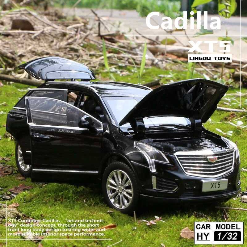 Diecast Model Cars 1/32 XT5 SUV Alloy Car Model Diecasts Metal Toy Vehicles Car Model Sound and Light High Simulation Collection Childrens Toy Gift
