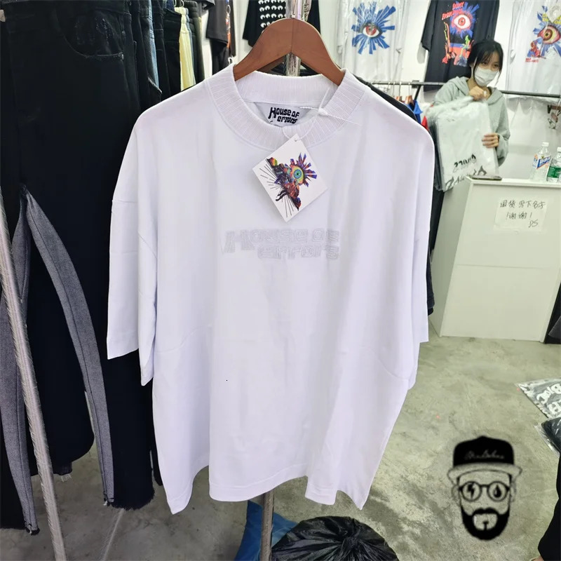 highquality pure cotton House of errors mens Tshirt in six colors oversized and loose fitting top tee 240516