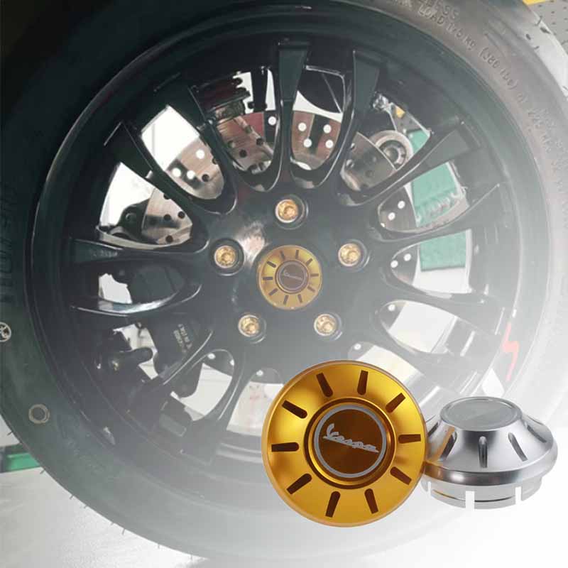 Wheel Hole Cover Cap Hubcaps for Vespa GTS GTV Sprint Primavera LX LXV 50 125 250 300 Scooter trim Motorcycle Accessories