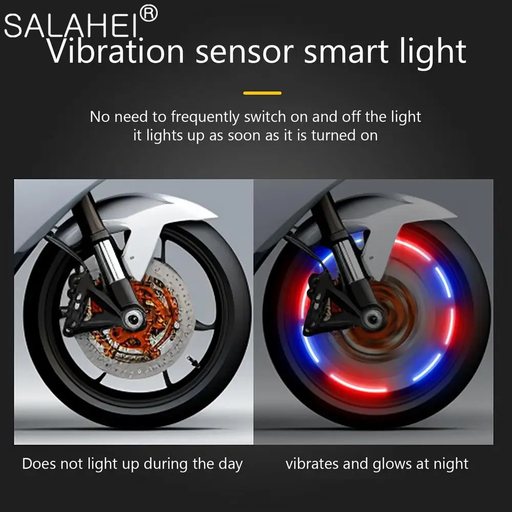 Car Hub Ambient Light LED Light Flash Car Wheel Light Hub Bulb Tire Tyre Valve Car Motorcycle Tire Colorful Modes Valve Light