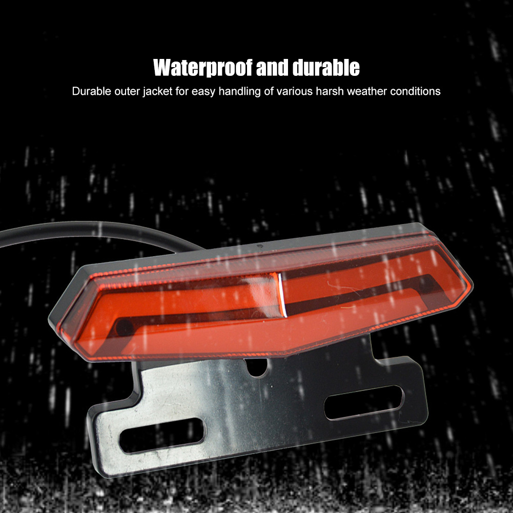 3 In1 Electrical Motorbike Tail Light Led 36V 48V Ebike Rear light Electric Scooter Rear Light Brake Light and Turn Signal Light