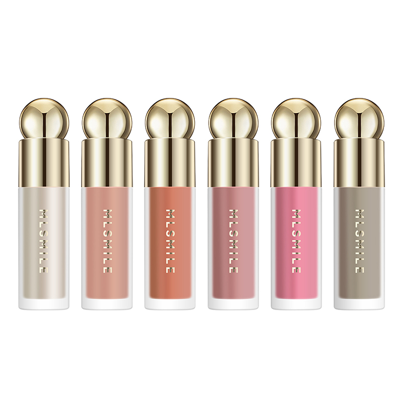 6-Color Multifunctional Facial Blush Stick Eye Shadow/Highlight/Lipstick Makeup Product Durable Waterproof Liquid Blush Cosmetic