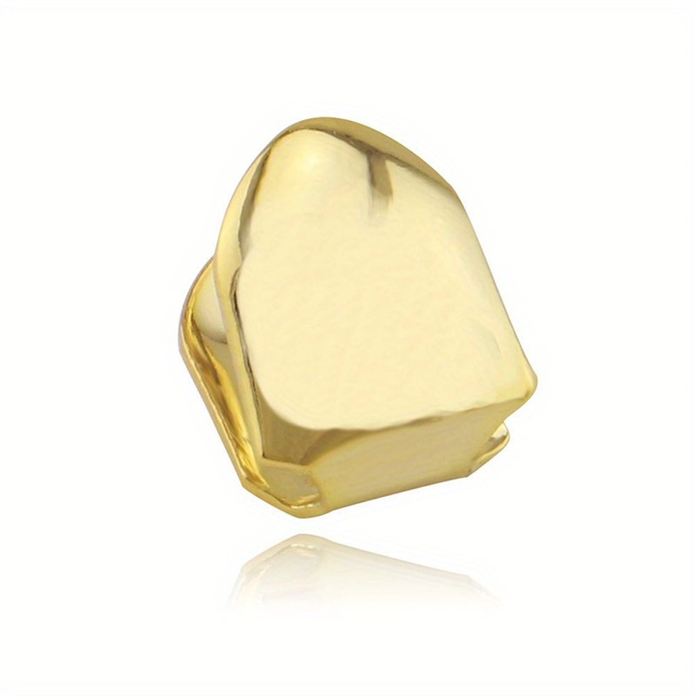Gold Steel Teeth Cap - Great for Cosplay and Hip Hop fans