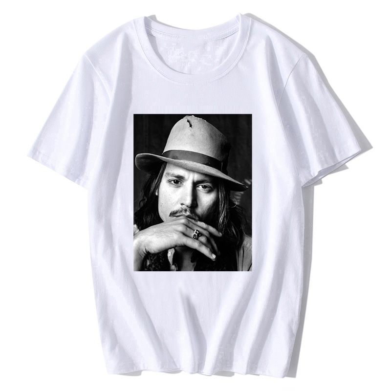 Johnny Depp Men Unisex Or Men Fitted T-Shirt Caribbean Pirate Funny Design Tshirt Hip Hop Tee Shirt Clothing